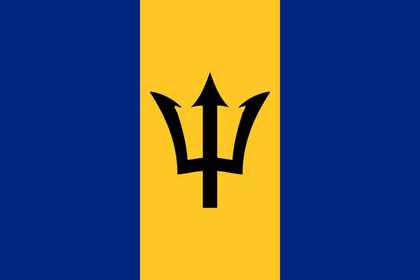 Barbados Flagge