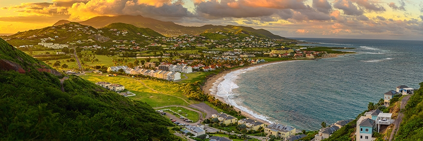 Sonnenuntergang St. Kitts Karibik