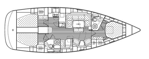 Bavaria 44 Vision Deckplan